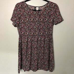 Floral Dress colorful H&M flowy short size 8 S